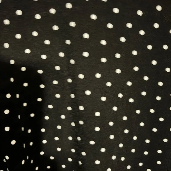 Ann Taylor size 12 classy black dress with white polka dots - Picture 3 of 7